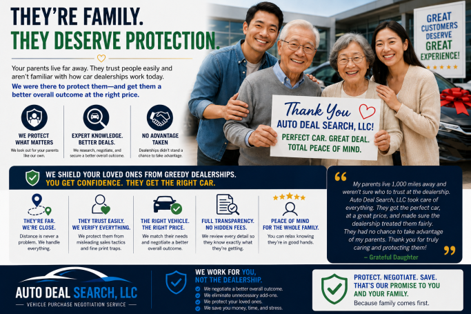 We Work for Your Family, Not the Dealership