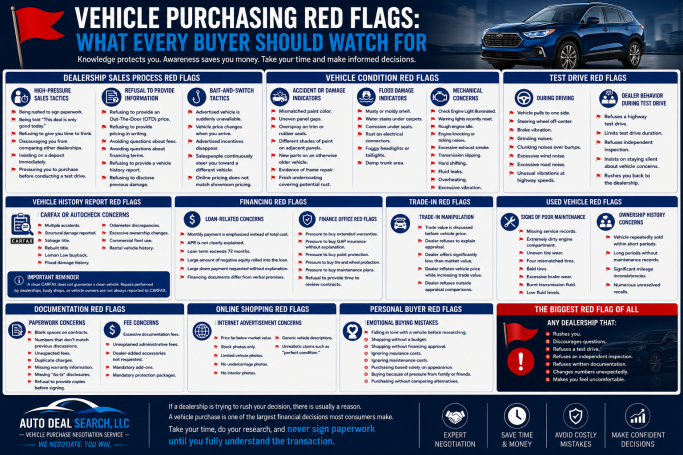 Vehicle Purchasing Red Flags : What Every Buyer Should Watch For