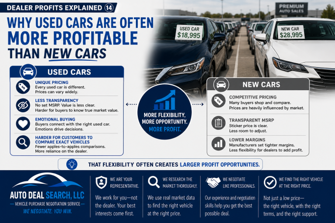 Why used cars are often more profitable than new cars
