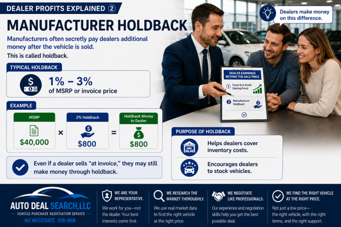 Manufacturer holdback