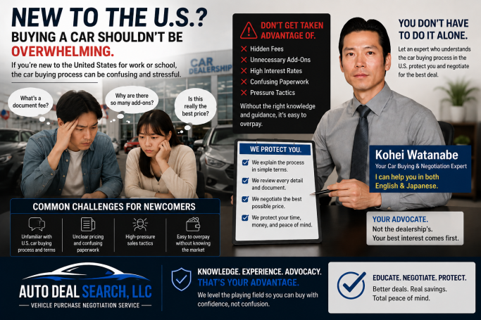 New to the U.S.? Buy Your Next Vehicle With Confidence
