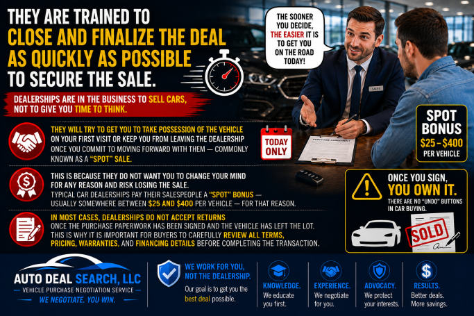Why Dealerships Push for Same-Day Vehicle Purchases : Know Before You Sign