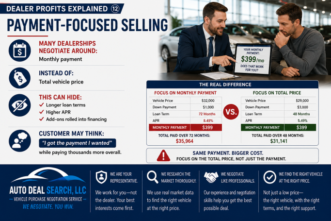 Payment-focused selling