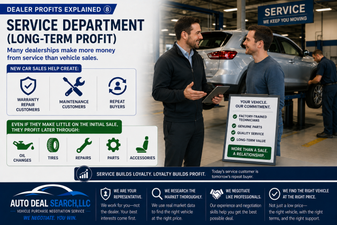 Service department (Long-term profit)