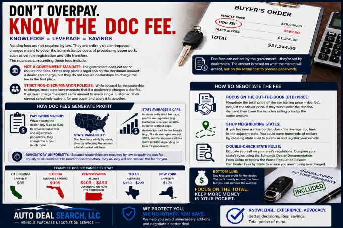 Understanding Dealer Documentation (Doc) Fees : What Every Car Buyer Should Know