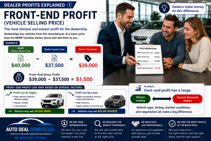 Front-end profit (Vehicle selling price)