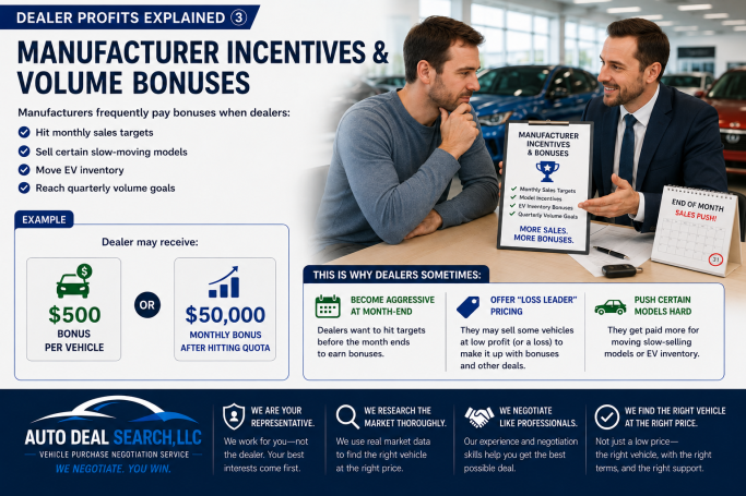 Manufacturer incentives & Volume bonuses