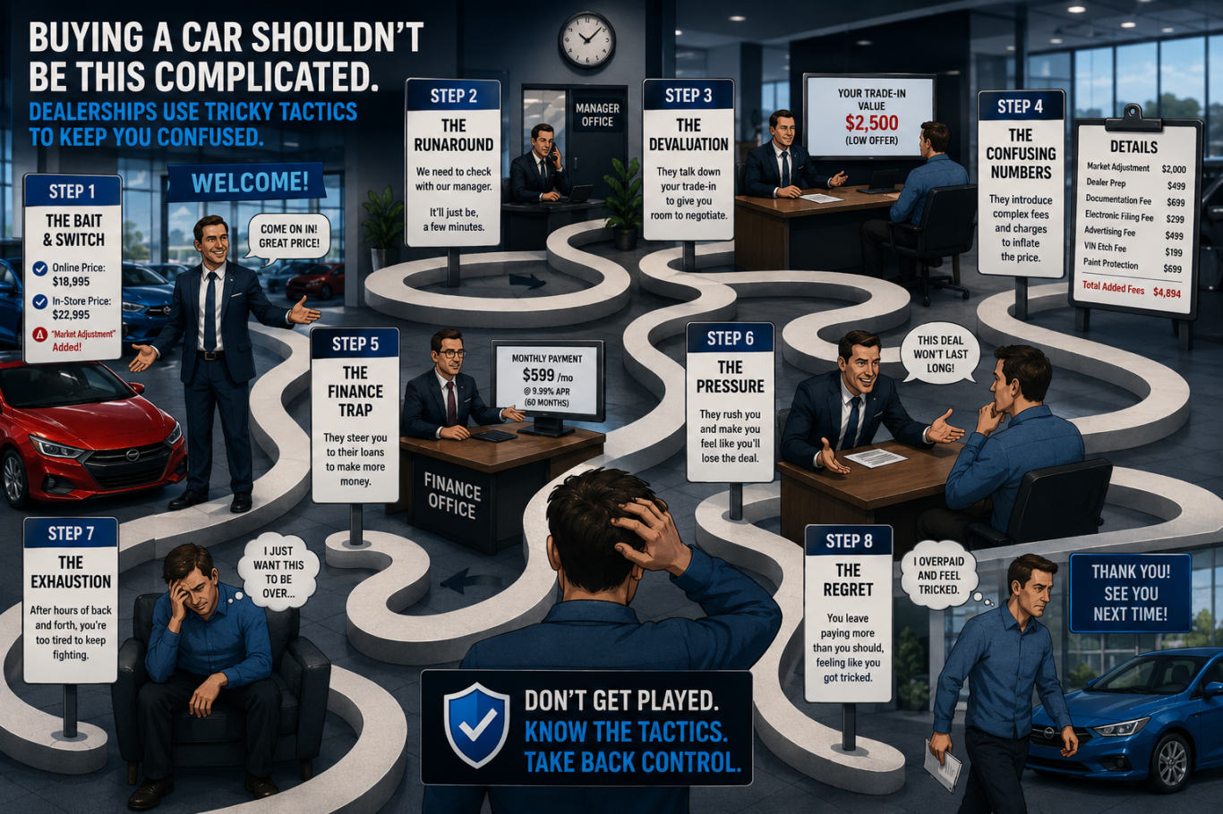 The Car Buying Maze : Understanding Common Dealership Sales Tactics