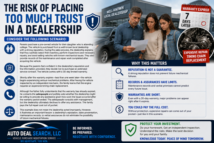 The Risk of Placing Too Much Trust in a Dealership