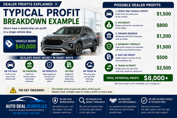 Typical profit breakdown example