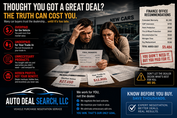 Know Before You Buy. Protect Your Investment. "Thought you got a great deal? The truth can cost you."